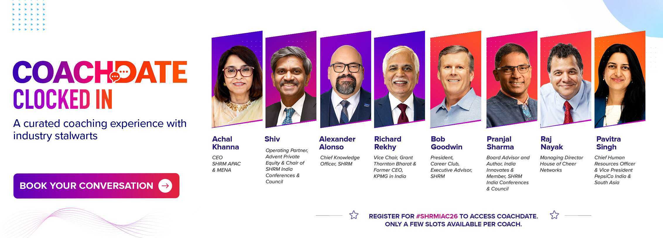 Book your Coach Date at SHRM India Annual Conference 2026